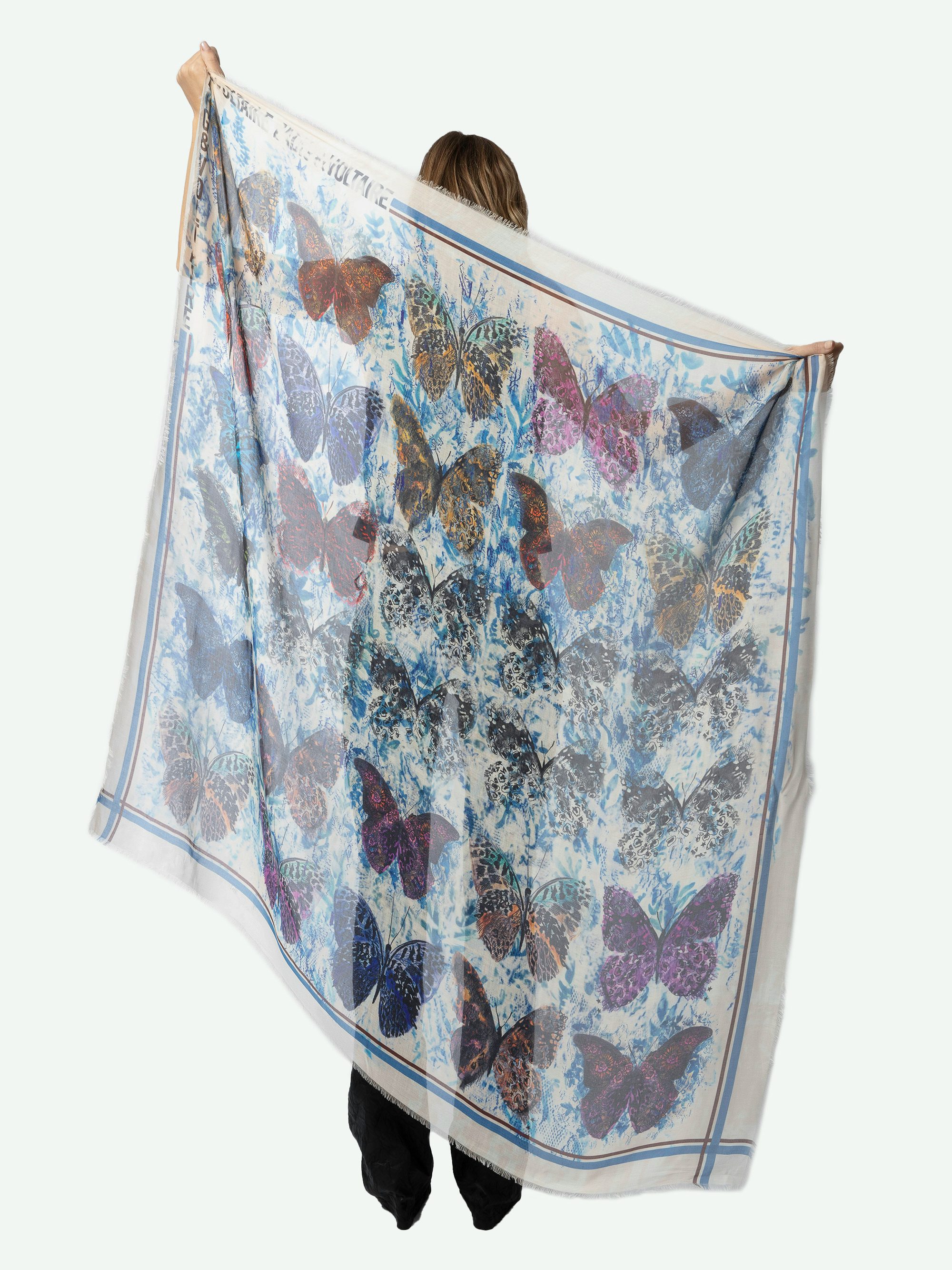 Kerry Scarf - Scarf with butterfly print.
